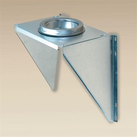 Integra Miltex Selkirk Corporation JSC6AWS 6 Inch  Superpro Wall Support  Galvanized (supports Tee And Vertical Pipe) 77625